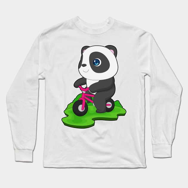 Panda Bicycle Long Sleeve T-Shirt by Markus Schnabel